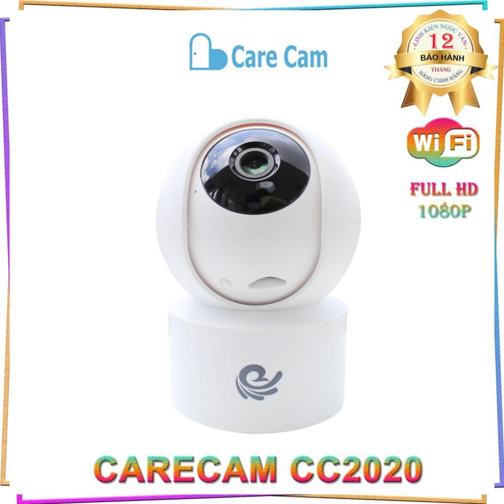 Camera Thông Minh Trong Nhà CareCam CC2020 - Xoay 360 - Báo Động Chống Trộm - Hàng Chính Hãng