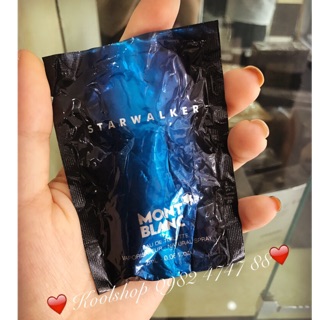 VIAL 2ml NƯỚC HOA NAM MONT BLANC STARWALKER EDT