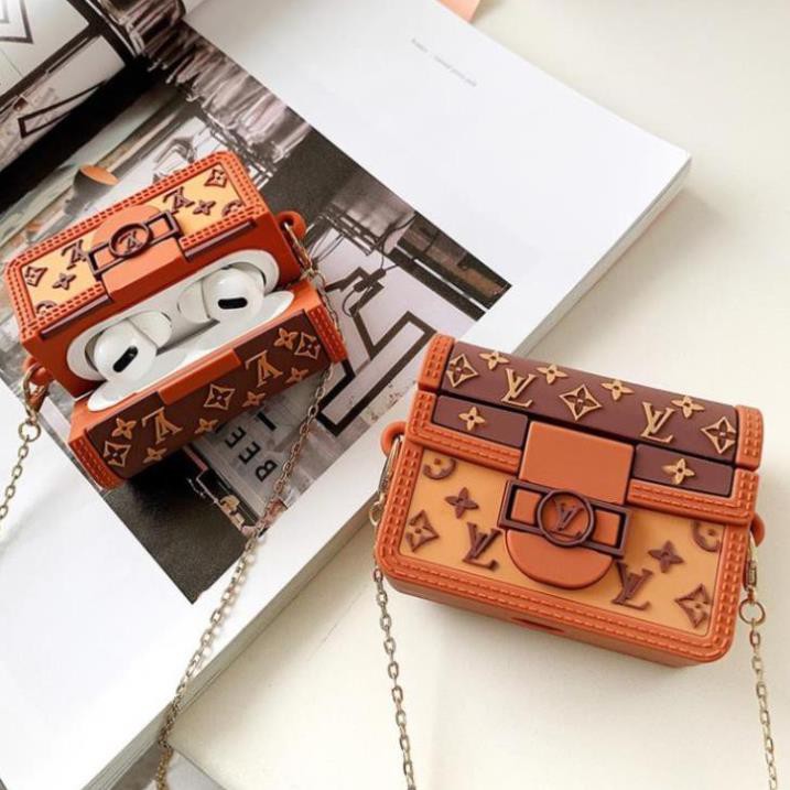 Case Airpods Bảo Vệ Bao Đựng Hộp Sạc Tai Nghe, Case Airpods 2/3/1/Inpods i12/Pro/TWS - Bag Túi Xách LV Sang Trọng