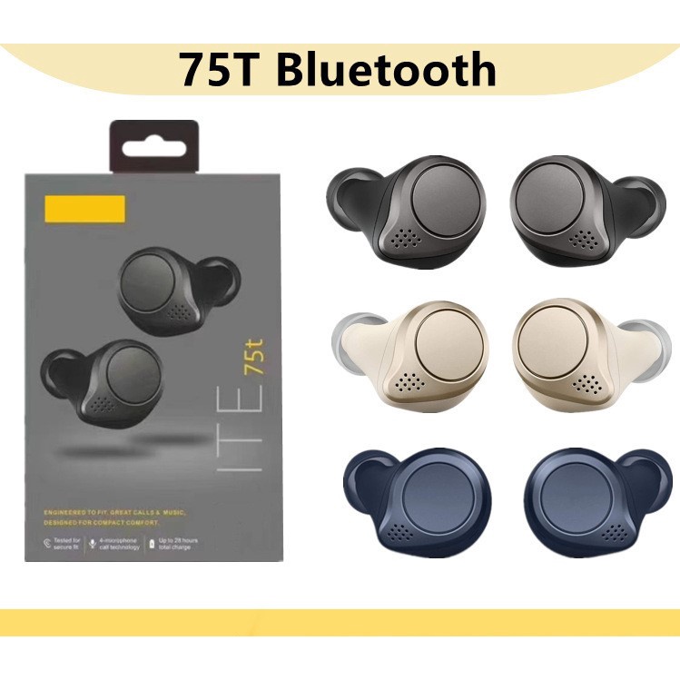 JABRA Tai Nghe Không Dây Bluetooth Chống Ồn TWS 75t Mini Nhiều Màu Sắc Chống Thấm Nước