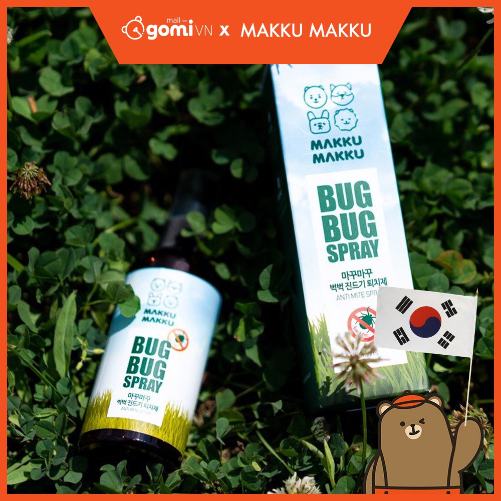 Xịt Tiêu Diệt Chất Rận Cho Thú Cưng Makku Makku BugBugSpray Anti Mite Spray GomiMall