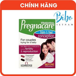 Tăng khả năng thụ thai cho vợ chồng pregnacare him & her