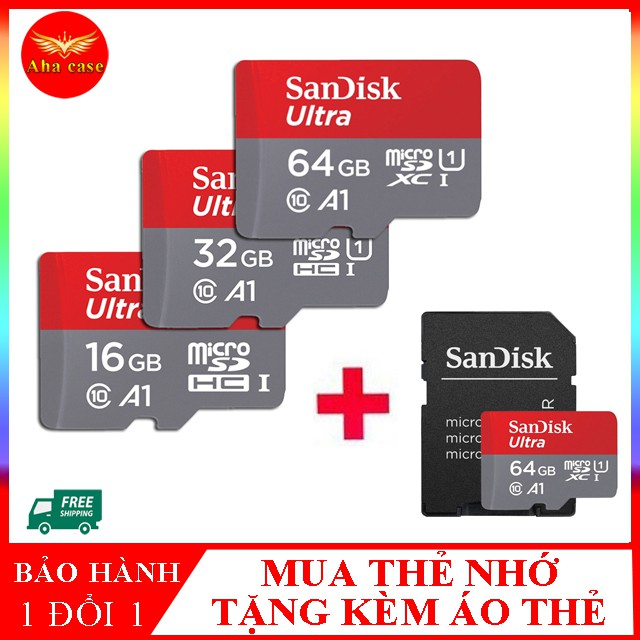 Thẻ nhớ sandisk 64GB 128GB 4GB 8GB 16GB 32GB Thẻ nhớ loại xịn dùng cho điện thoại, máy ảnh, laptop