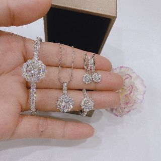 Set bộ trang sức bạc cao cấp xi kim mới về cpj073