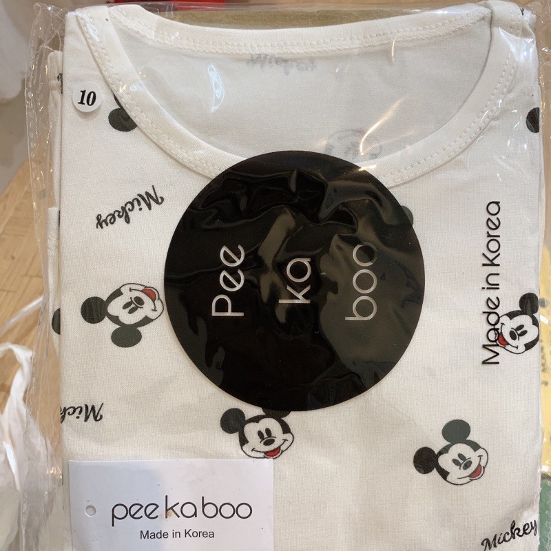 [Mã FAMAYFA2 giảm 10K đơn 50K] Đồ bộ thun lạnh cộc tay hình mickey peekaboo size lớn 14kg đến 28kg