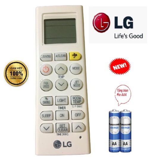 Điều khiển điều hòa LG,remote Máy Lạnh hàng zin chính hãng