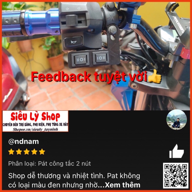 Pát lắp công tắc đèn trợ sáng