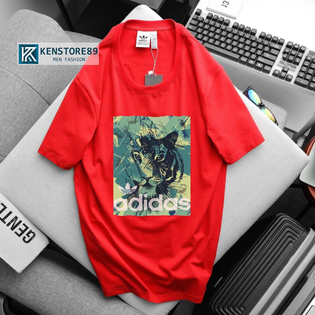 Áo thun nam cổ tròn AD CON CỌP ngắn tay cotton 100% KENSTORE89 ATK007