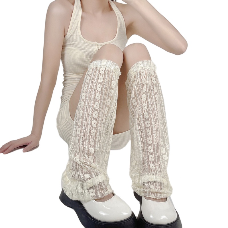 Tất Lưới Mỏng Giữ Ấm Chân Họa Tiết Kẻ Sọc Dọc Phong Cách Lolita Nhật Bản Ngọt Ngào Mùa Hè Cho Nữ