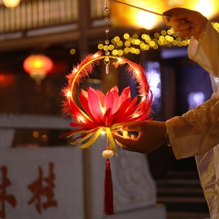 Lồng Đèn Hot Trend 2022 Hoa Sen Handmade, Đèn Lồng Trung Thu Cầm Tay, Decor, Sống Ảo, Trang Trí