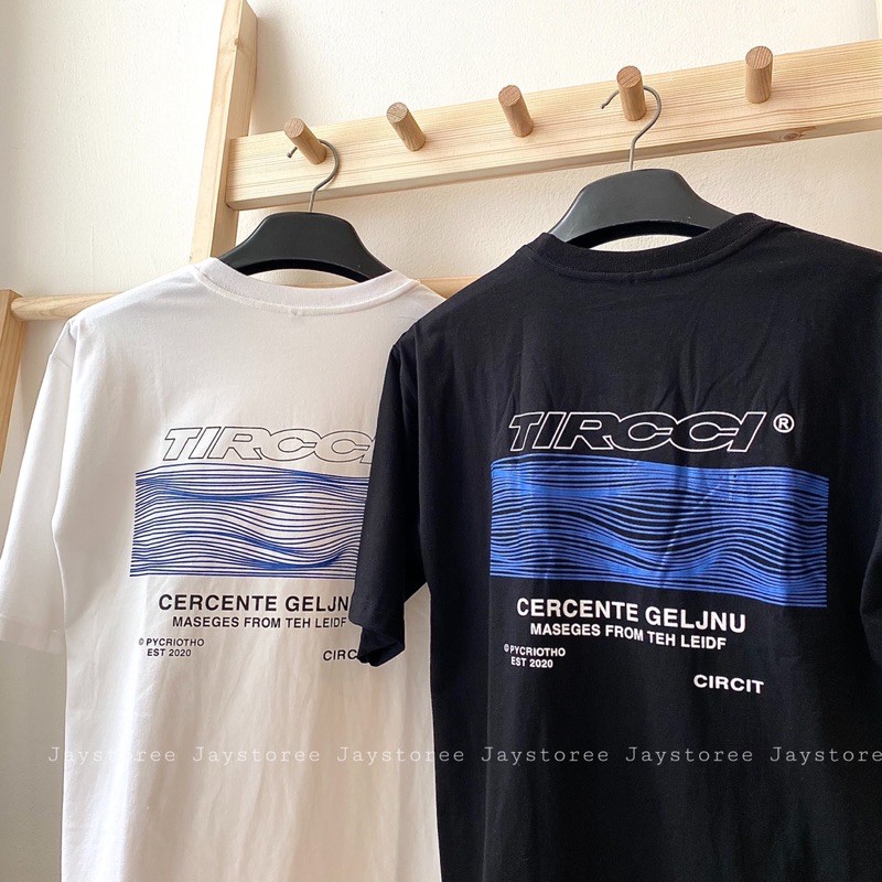 Áo Thun Tay Lỡ TIRCCI màu ĐEN/TRẮNG /Nam nữ unisex/FREESHIP 99K ❤️
