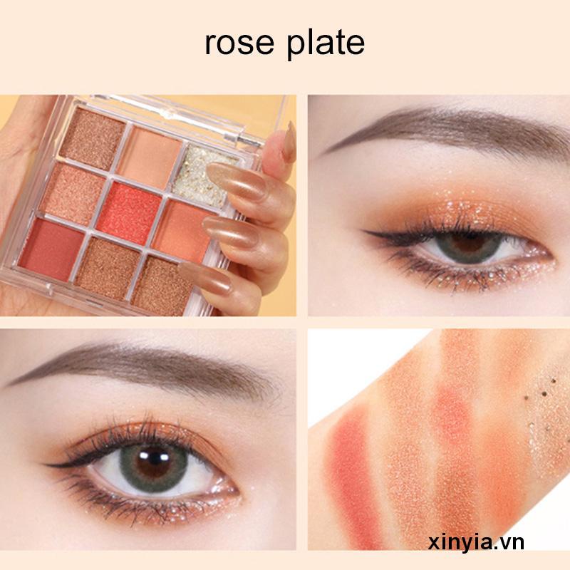 🌺Bảng Phấn Mắt Trang Điểm 9 Màu Chống Nước Chống Mồ Hôi Hiệu
