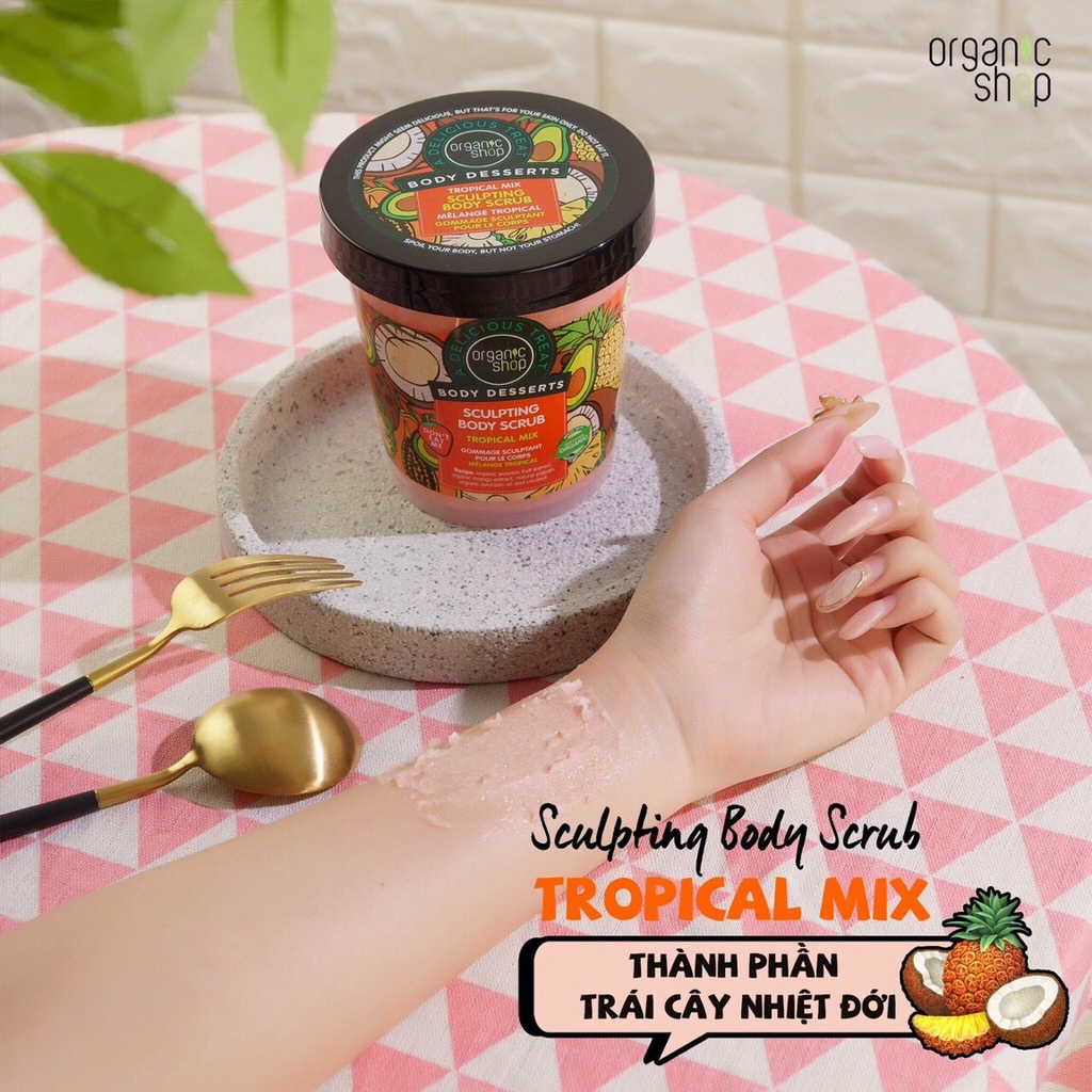 Tẩy Tế Bào Chết Toàn Thân Organic Shop Body Desserts Body Scrub 450ml - NAC BEAUTY