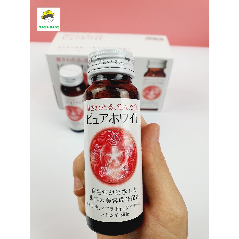Nước uống trắng da Shiseido Pure White Nhật Bản, đồ uống không cồn