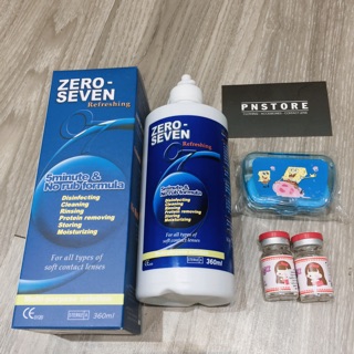 Combo lens + khay gương + nc ngâm lớn 360ml
