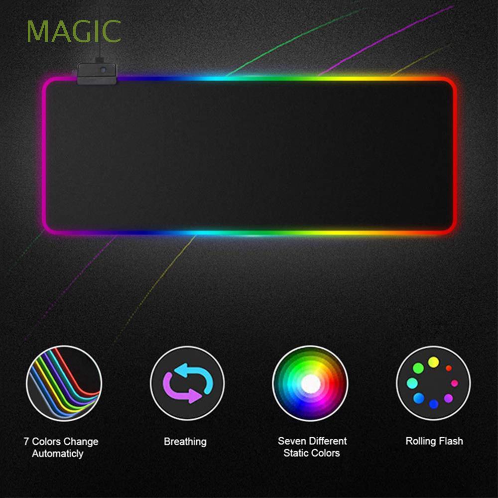 MAGIC Non-slip USB Extended LED Desk Blanket Keyboard Mice Mat Mouse Pad