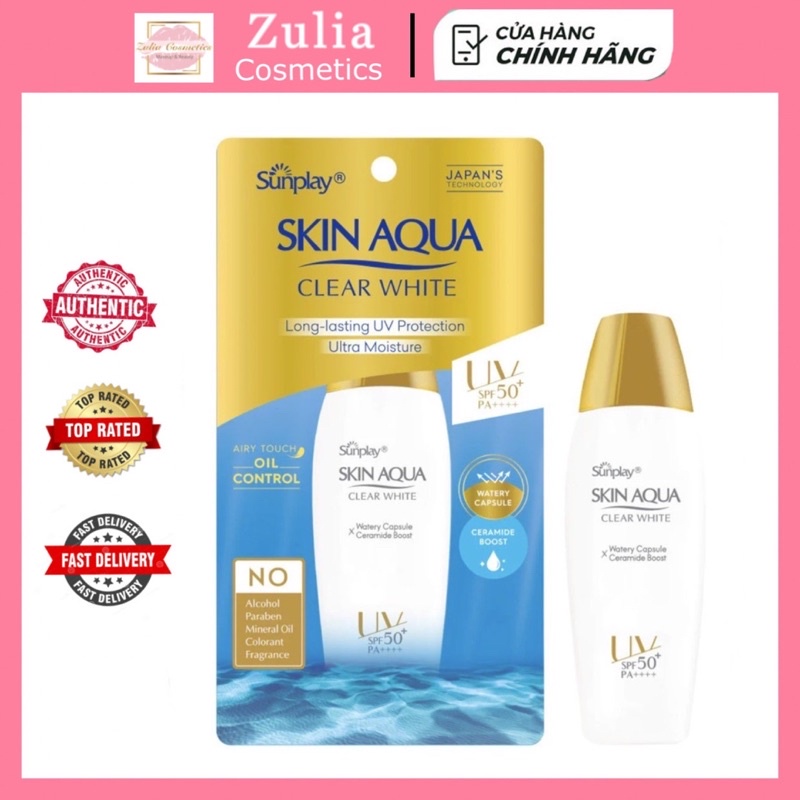 Sữa Chống Nắng Mịn Da Skin Aqua Sunplay Clear