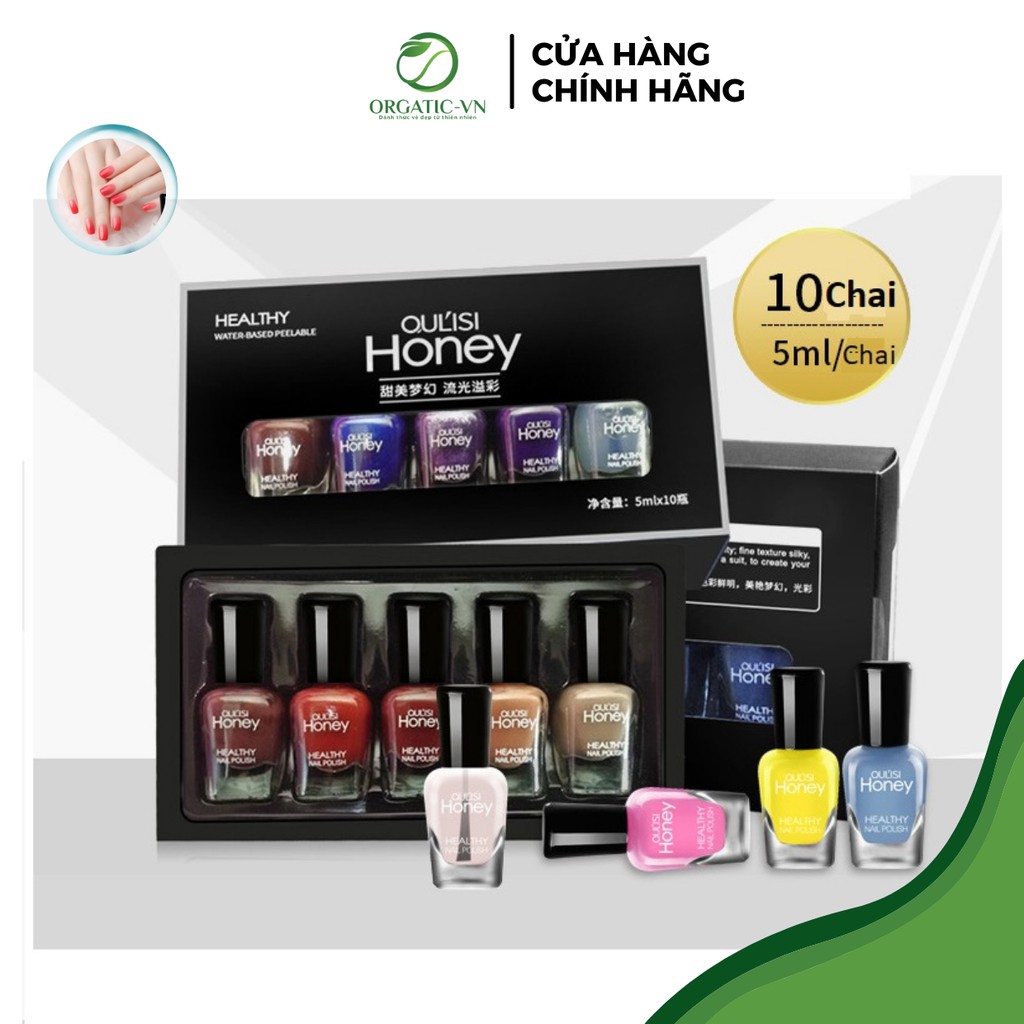 Sơn móng tay Honey (Bộ 10 chai ) - Màu hot nhất 2019 - 5ml