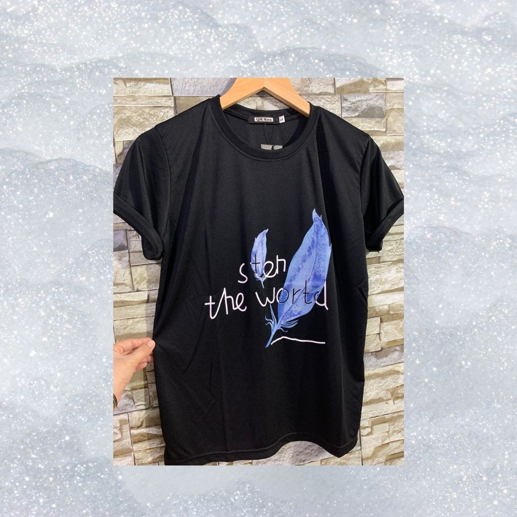 Áo Thun Nam Ngắn Tay Cao Cấp Họa Tiết lông Vũ Giá Rẽ Nhất thị trường (hình thật) | BigBuy360 - bigbuy360.vn