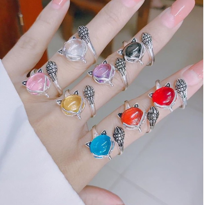 Nhẫn Bạc Nữ Hồ Ly Cao Cấp