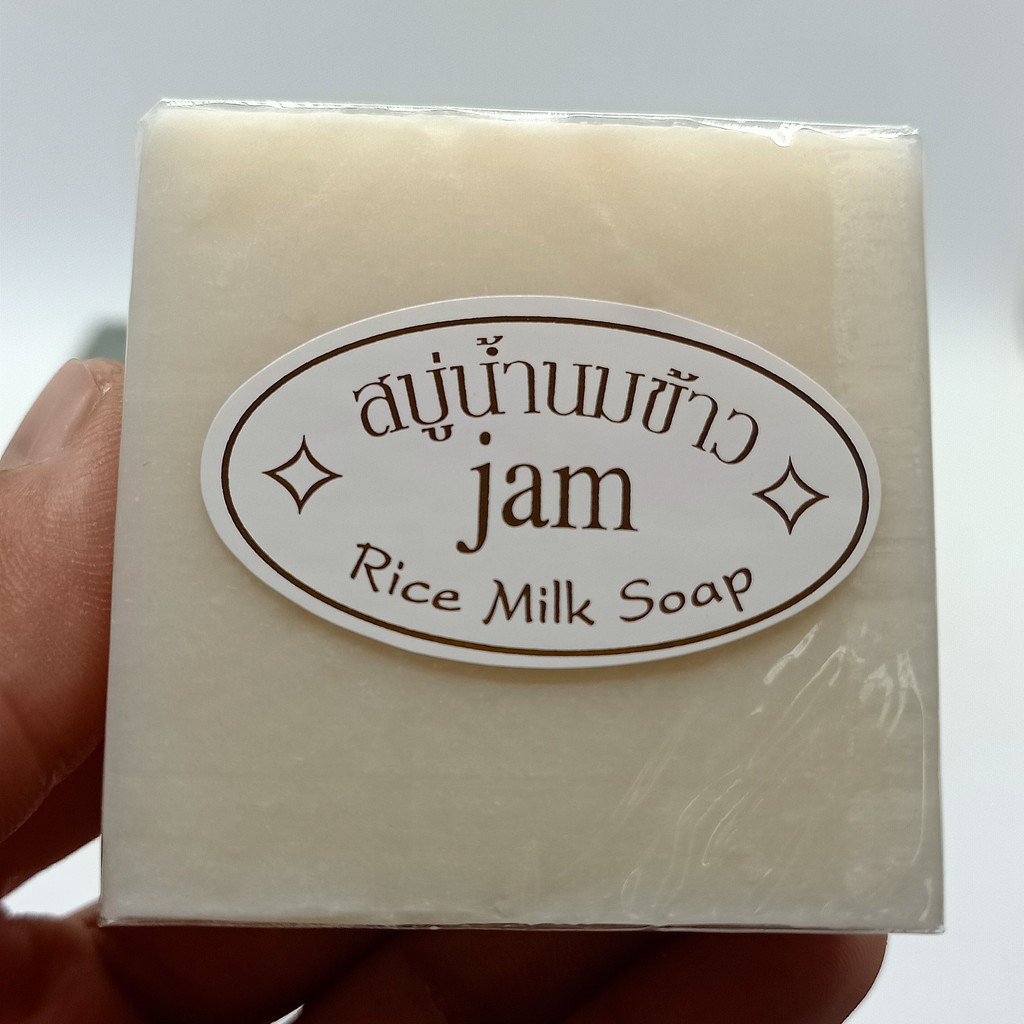 Xà Phòng Trắng Da Thái Lan Jam Rice Milk Soap, Xà Phòng Cám Gạo