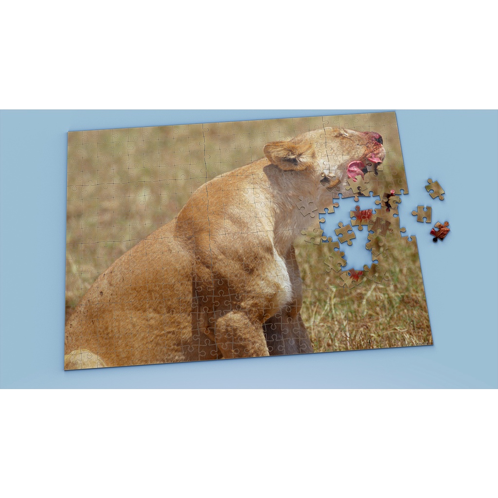 Tranh ghép hình LION - Mẫu 15 - Nhận in theo yêu cầu