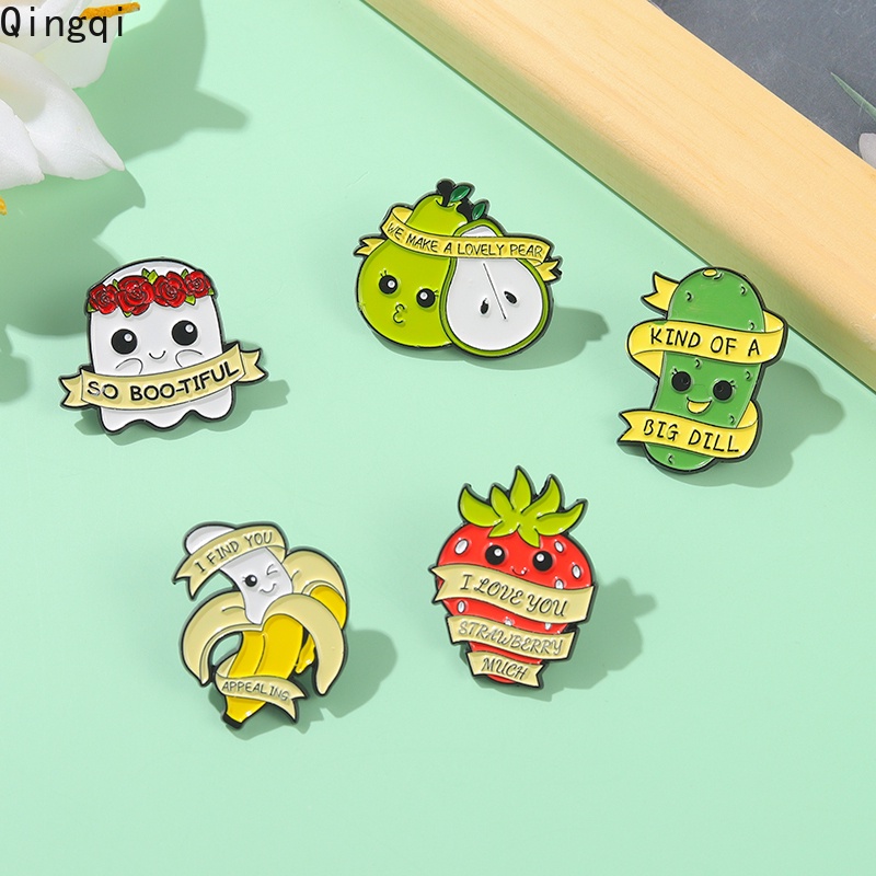 Ghim cài áo Miss Zoe hình trái cây dễ thương tùy chọn