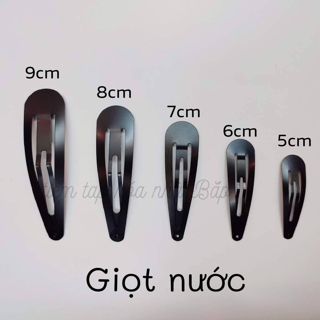 Set 5 Phôi Kẹp Tách Diy Vuông, Tam Giác, Giọt Nước, Bầu Dục