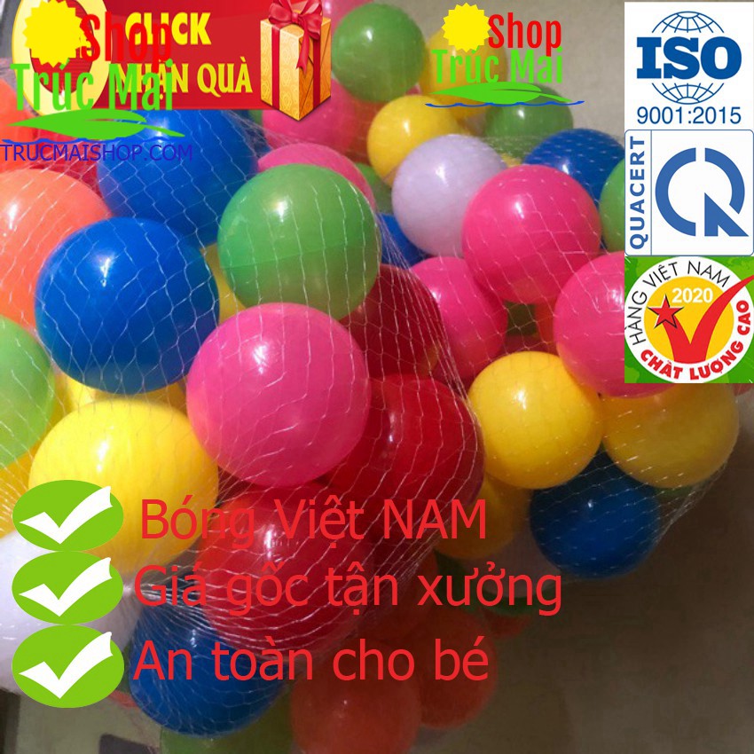 Bóng Nhựa 7 màu Sắc cho bé yêu 1 quả 1k .