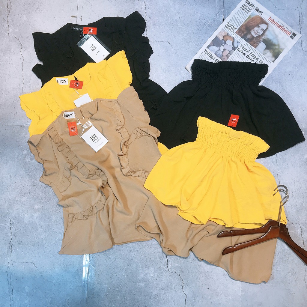 [Mã FATHANG5 giảm 10K đơn 50K] [SỈ SLL] Bộ Trang Phục Nữ/ Set Đồ Nữ Áo Bèo Chất Đũi Phối Quần Chun 3 Màu Siêu Xinh | BigBuy360 - bigbuy360.vn