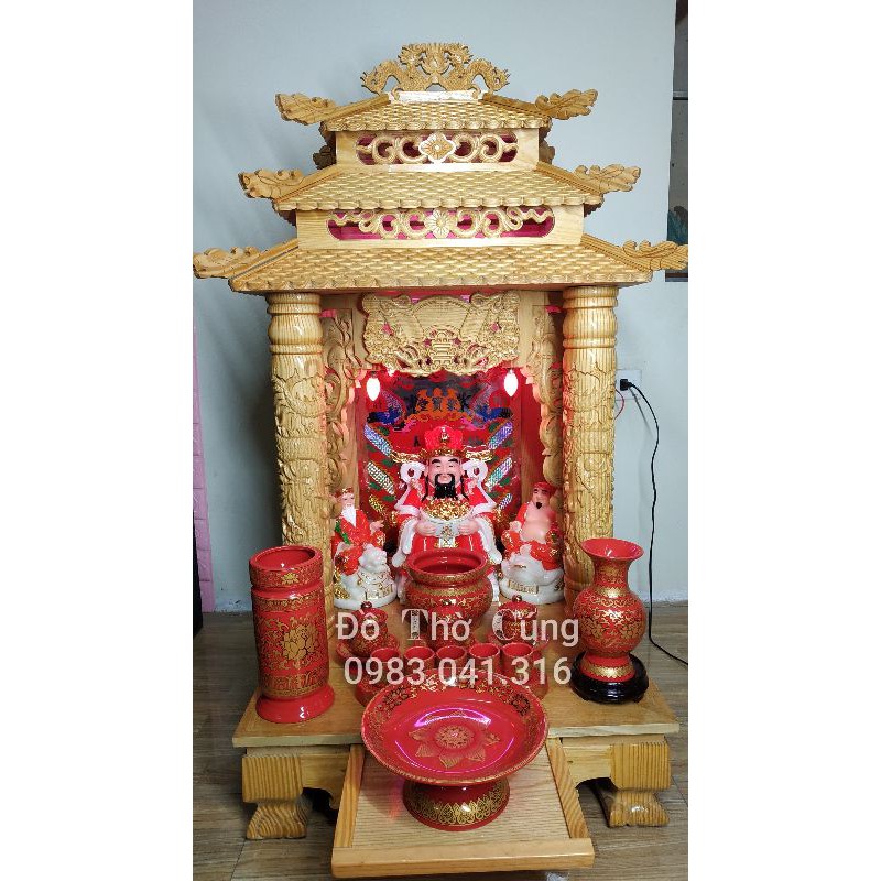 Bộ đồ thờ thần tài Cao Cấp size lớn