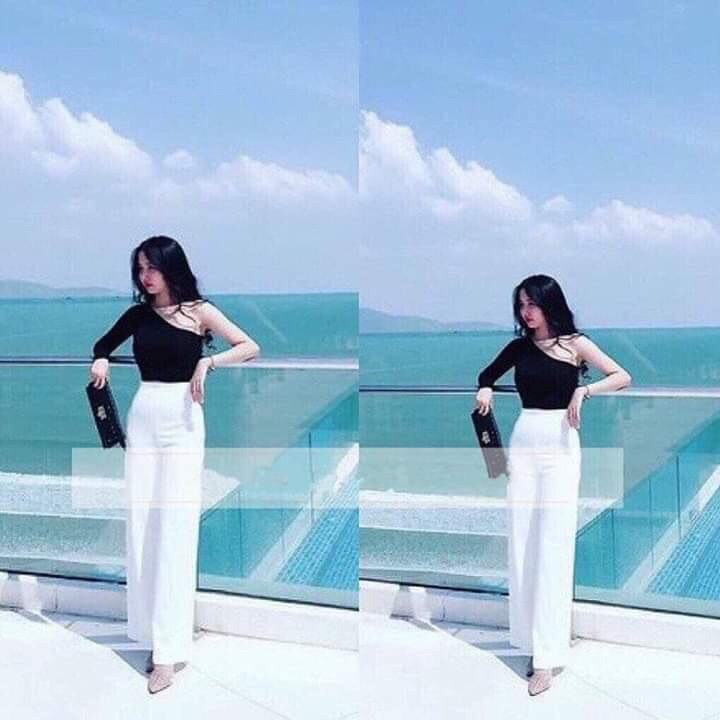 Quần ống rộng tây âu khóa kéo bên hông hàng quảng châu chuẩn | BigBuy360 - bigbuy360.vn