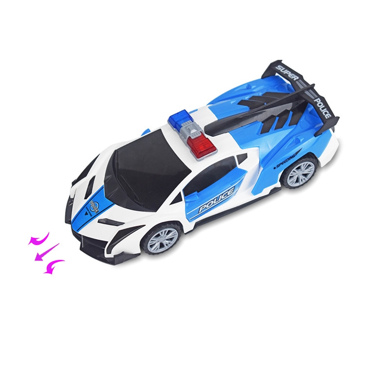 Đồ Chơi Xe Cảnh Sát Mở Cửa Tự Động Có Đèn Và Nhạc Mới Cho Trẻ Em