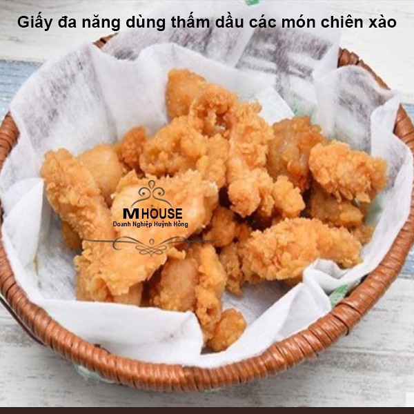 Combo 12 Tấm Giấy Thấm Dầu Mỡ Thức Ăn