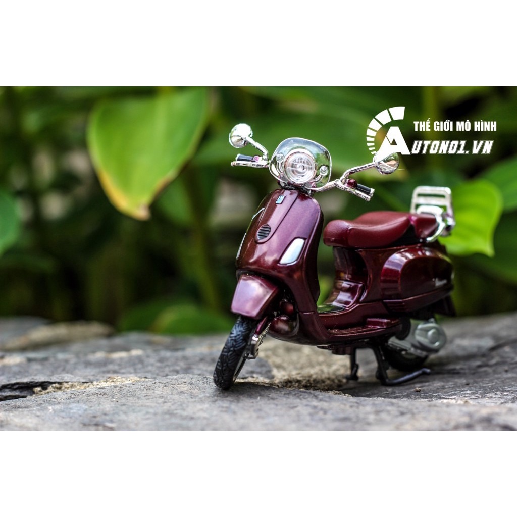 MÔ HÌNH XE VESPA LXV 2013 BROWN 1:18 MAISTO 7070A