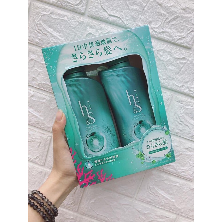 Bộ dầu gội xả H&amp;S Nhật Bản Bộ 2 (dầu gội 370ml + dầu xả 370ml)
