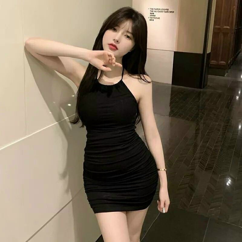 ĐẦM BODY CỔ YẾM NHÚN HAI BÊN HÔNG DÁNG NGẮN SEXY SIÊU RẺ alohashop91