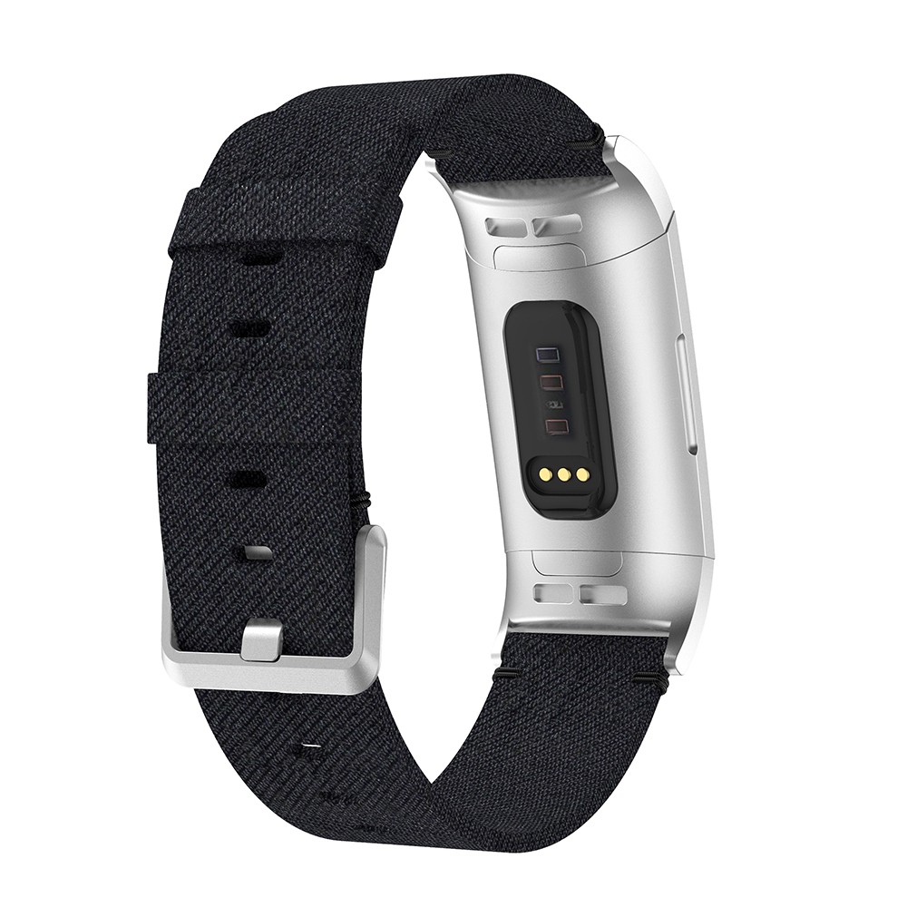 Dây Đeo Denim Nylon Canvas cho Fitbit Charge 3