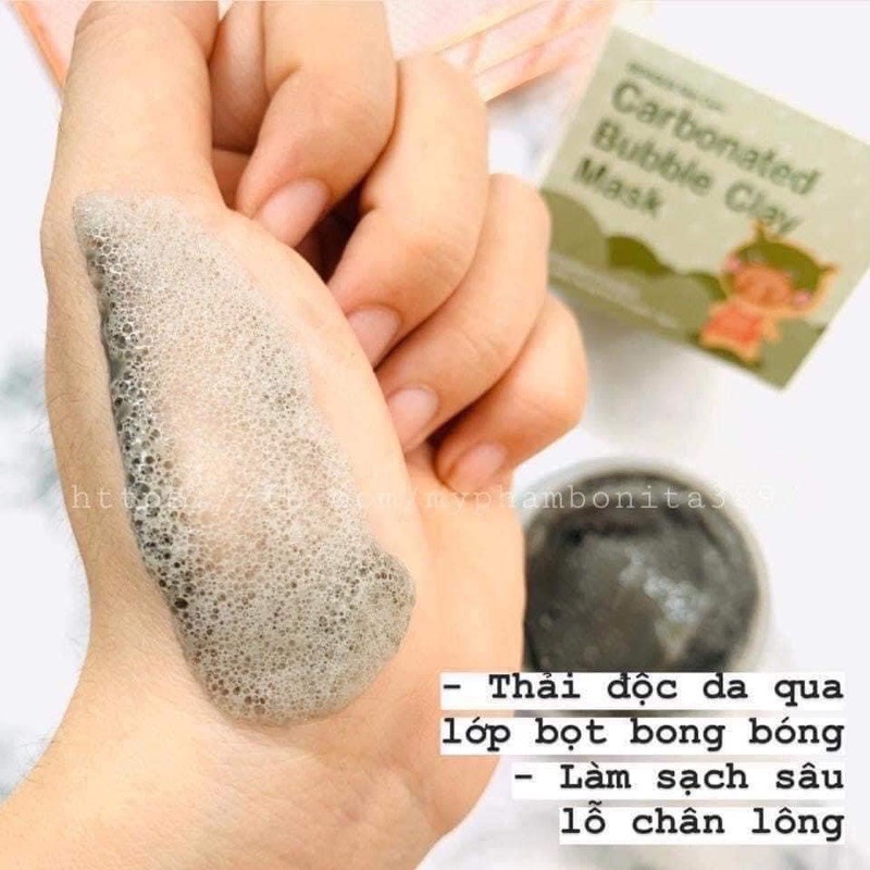 Mặt Nạ Sủi Bọt Thải Độc Bì Heo Carbonated Buble Clay Mask BIOAQUA Nội Địa Trung