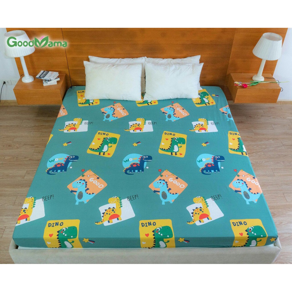 Ga chống thấm goodmama 100% cotton kt 1m8 -2m -10cm (không vỏ gối)