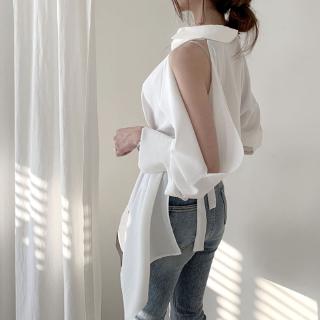 Áo sơ mi hở lưng cột dây thời trang cho nữ