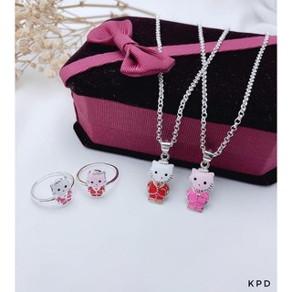 Combo dây mặt và nhẫn mèo cho bé C07240