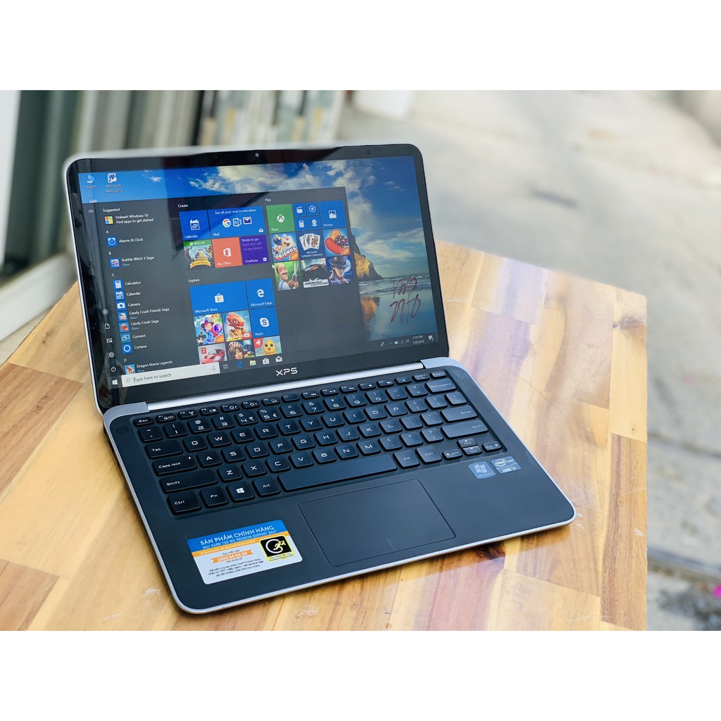 Laptop Dell XPS 13 Gen 3, I7 3537U 8G SSD256 Full HD Đèn phím Đẹp keng zin 100% Giá rẻ