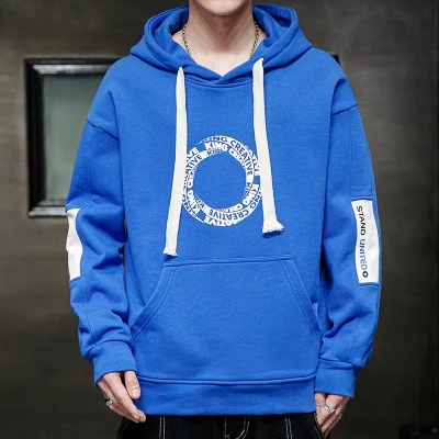 Áo Hoodie Tay Dài Có Túi Lớn In Họa Tiết Đơn Giản Thời Trang Mùa Thu Mới Cho Nam
