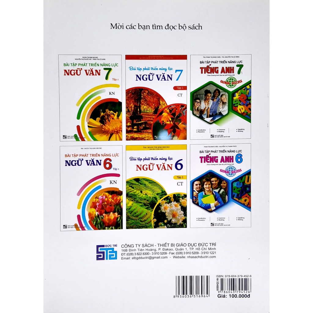 Sách Bài Tập Phát Triển Năng Lực Tiếng Anh Lớp 7 - Global Success (Theo Chương Trình GDPT Mới)