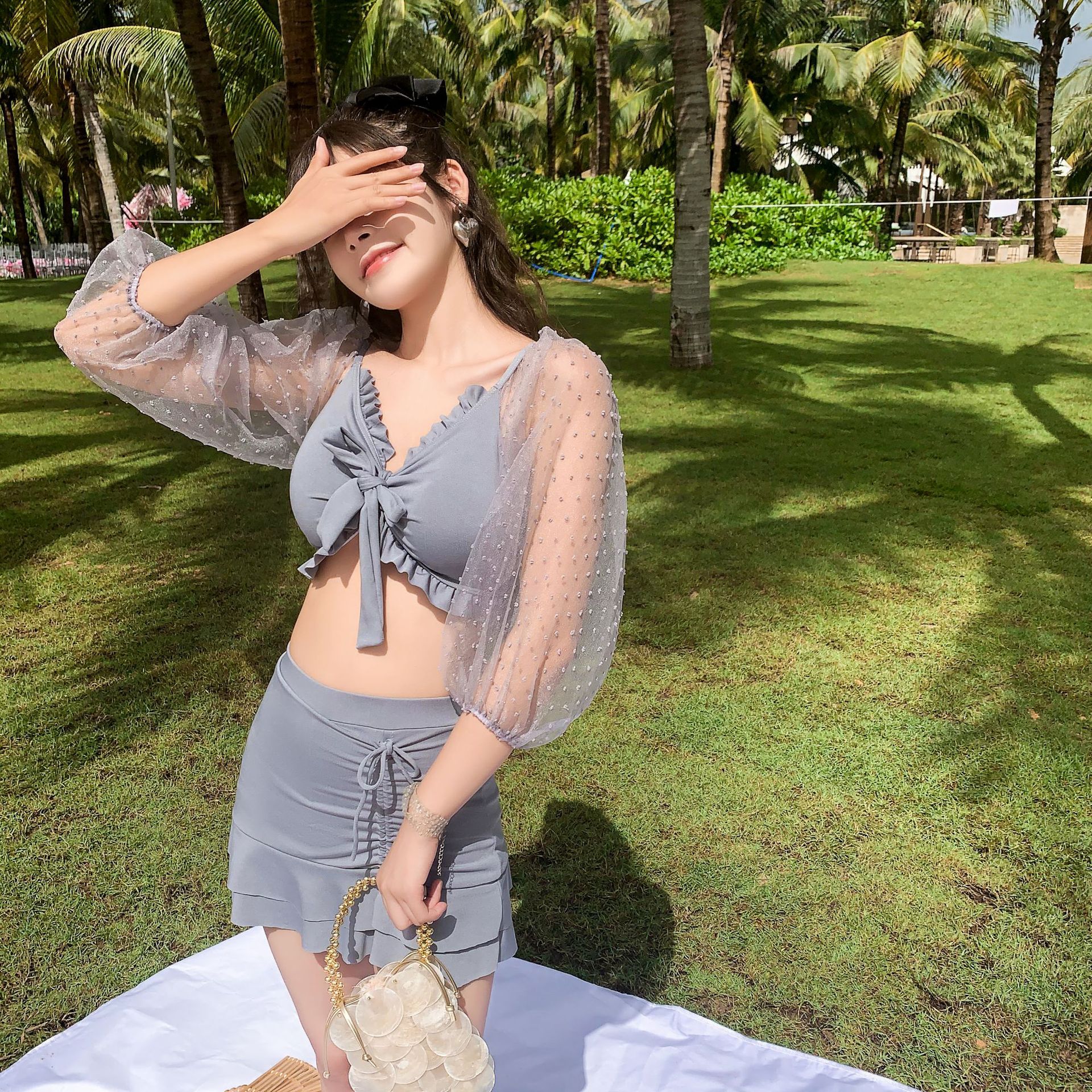 Set Đồ Bơi 2 Mảnh Phối Ren Hoa Thời Trang Mùa Hè Cho Phái Nữ | BigBuy360 - bigbuy360.vn