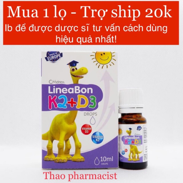 LINEABON VITAMIN D3 + K2 [ chính hãng]