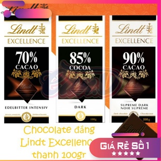 Socola Lindt Excellence 70%,85%,90%Cacao(100g)