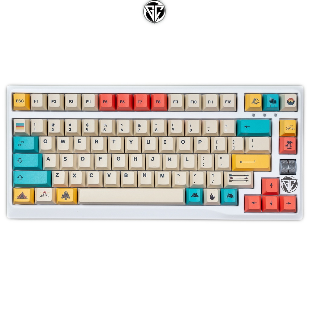 Keycap 80s Wild Life 111 nút bàn phím cơ Thick PBT Cherry Profile
