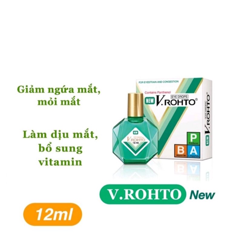 Nước nhỏ mắt V ROHTO ⚡ 7 loại ⚡ Chai 13ml Giúp dưỡng mắt hiệu quả